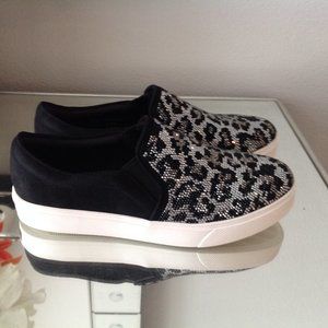 Women's Sketcher Black Rhinestone Tennis  8.5